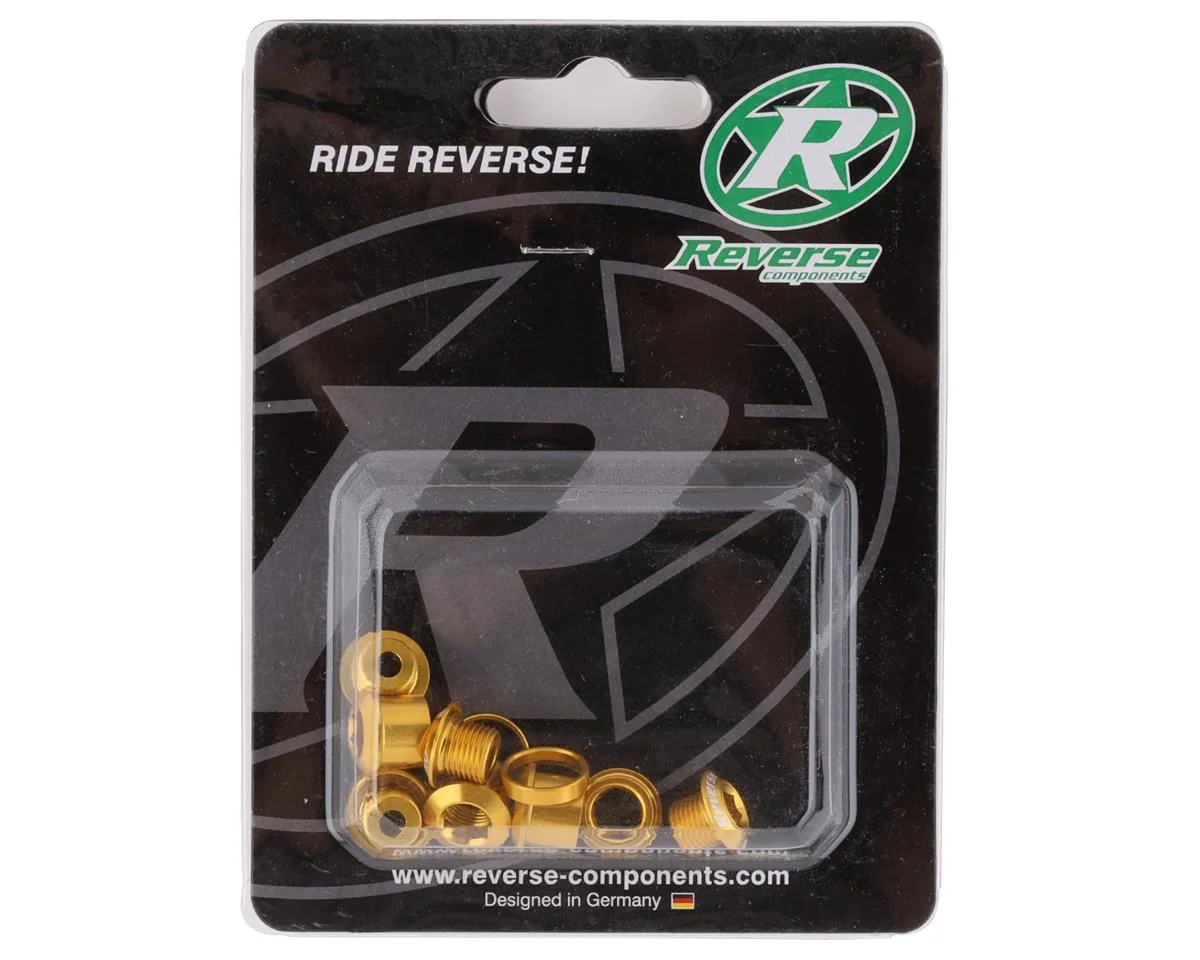 Reverse Components Chainring Bolt Set (Gold) (4 Pack) - view 2